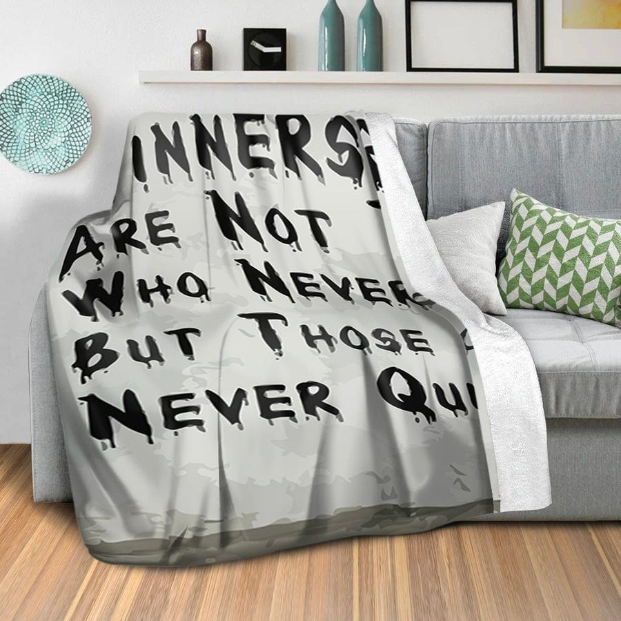 Banksy Winners Are Not Blanket Blanket Clock Canvas