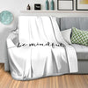 Be Happy B Blanket Blanket Clock Canvas