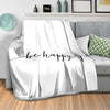 Be Happy Dream Home Bundle Bundle 2 Cushions & 1 Blanket Clock Canvas