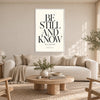 Be still and know Canvas Art 12 x 18in / Canvas Clock Canvas