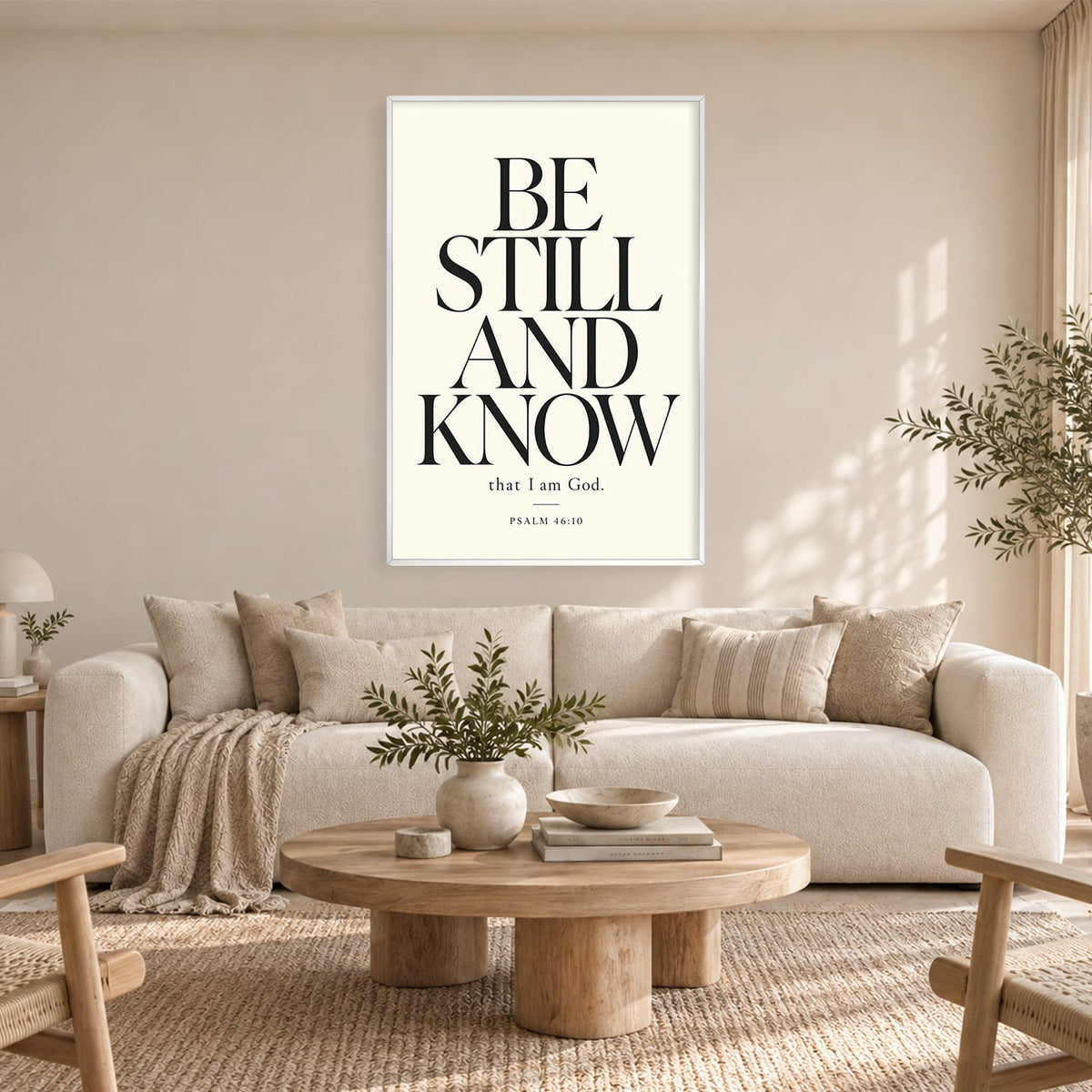 Be still and know Canvas Art 12 x 18in / Canvas Clock Canvas