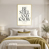 Be still and know Canvas Art Clock Canvas
