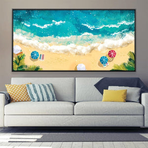 Beach Bliss Canvas Art 20 x 10in / Canvas Clock Canvas