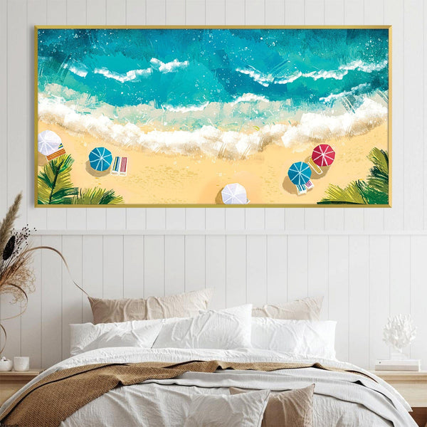 Beach Bliss Canvas Art Clock Canvas