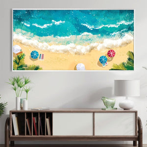 Beach Bliss Canvas Art Clock Canvas