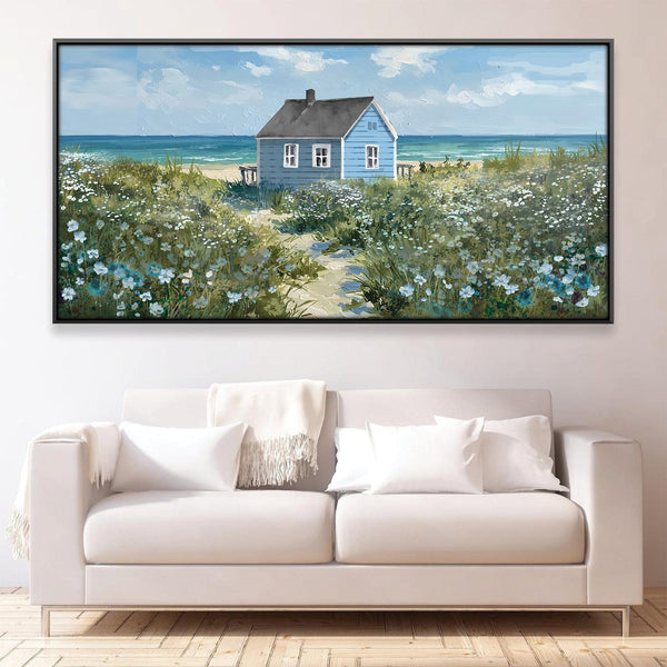 Beachside Haven Canvas Art 20 x 10in / Canvas Clock Canvas