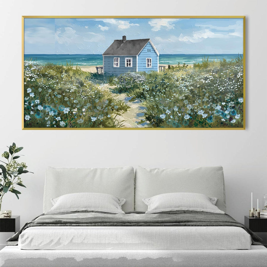 Beachside Haven Canvas Art Clock Canvas