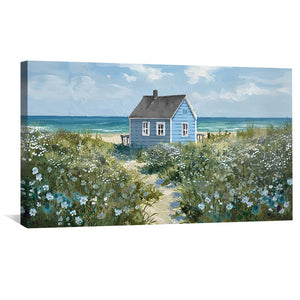 Beachside Haven Canvas Art Clock Canvas