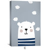 Bears, Trains and Automobiles Canvas Art Clock Canvas