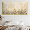 Beige Blossoms Canvas Art Clock Canvas