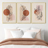 Beige Foilage Canvas Art Clock Canvas