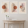 Beige Foliage Canvas Art Clock Canvas