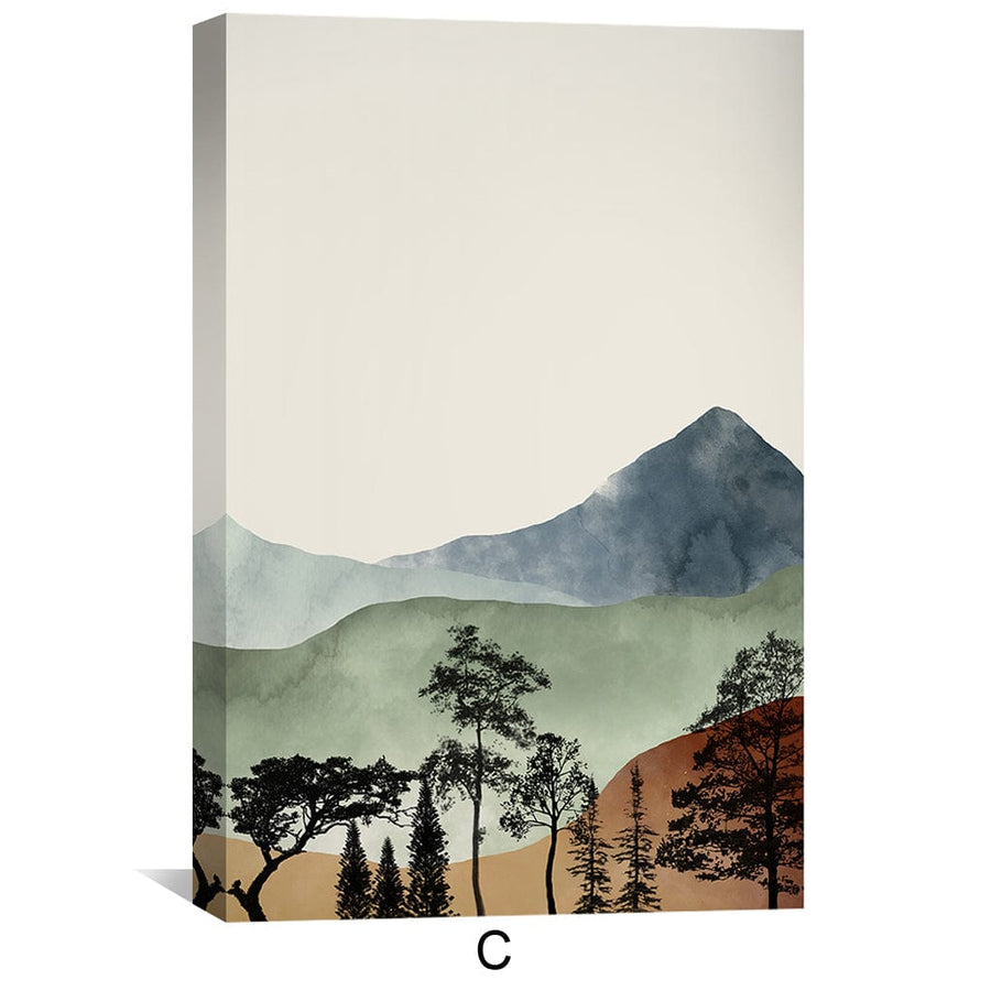 Beige Skies Canvas Art Clock Canvas