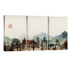 Beige Skies Canvas Art Clock Canvas