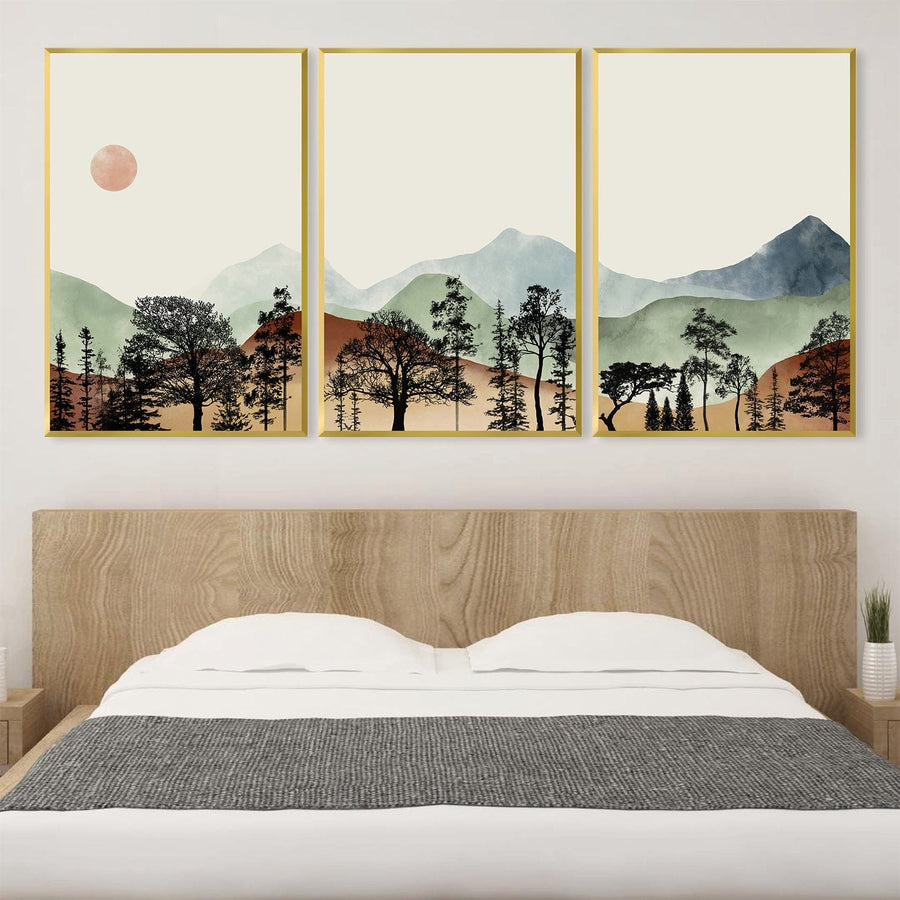 Beige Skies Canvas Art Clock Canvas