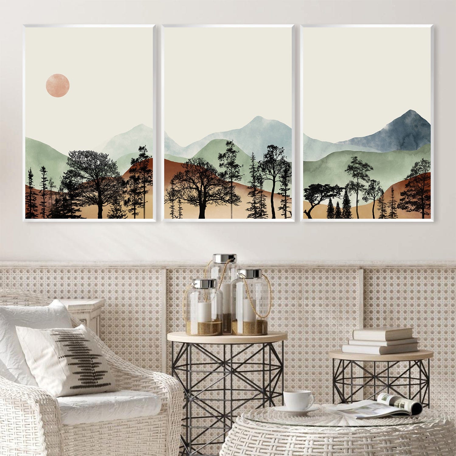 Beige Skies Canvas Art Clock Canvas