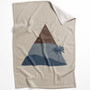 Beige Tropics B Blanket Blanket 75 x 100cm Clock Canvas