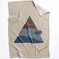 Beige Tropics B Blanket Blanket 75 x 100cm Clock Canvas