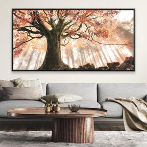 Beneath the Old Oak Canvas Art 20 x 10in / Canvas Clock Canvas