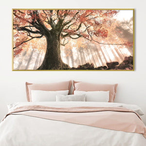 Beneath the Old Oak Canvas Art Clock Canvas