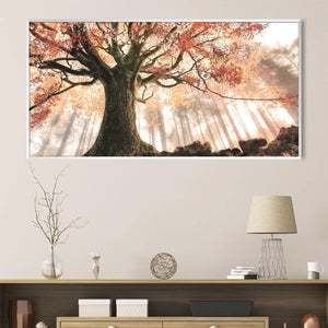 Beneath the Old Oak Canvas Art Clock Canvas