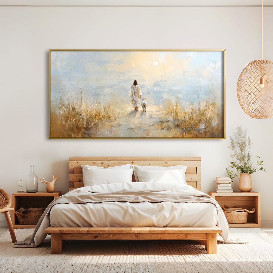 Beside the Good Shepherd Canvas Art Clock Canvas