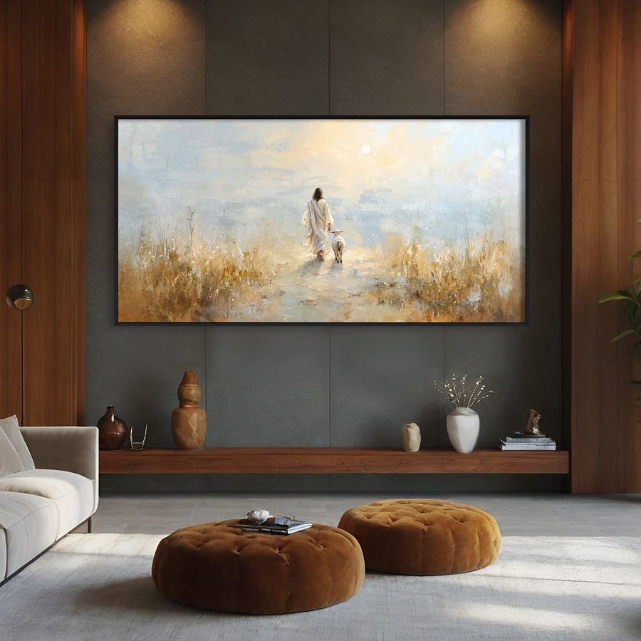 Beside the Good Shepherd Canvas Art Clock Canvas