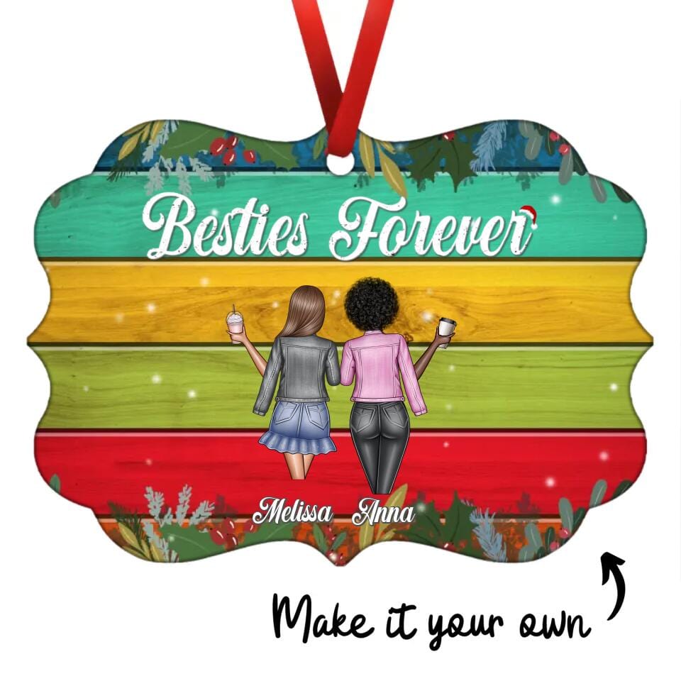 Besties Forever Girls Friends Ornament product thumbnail