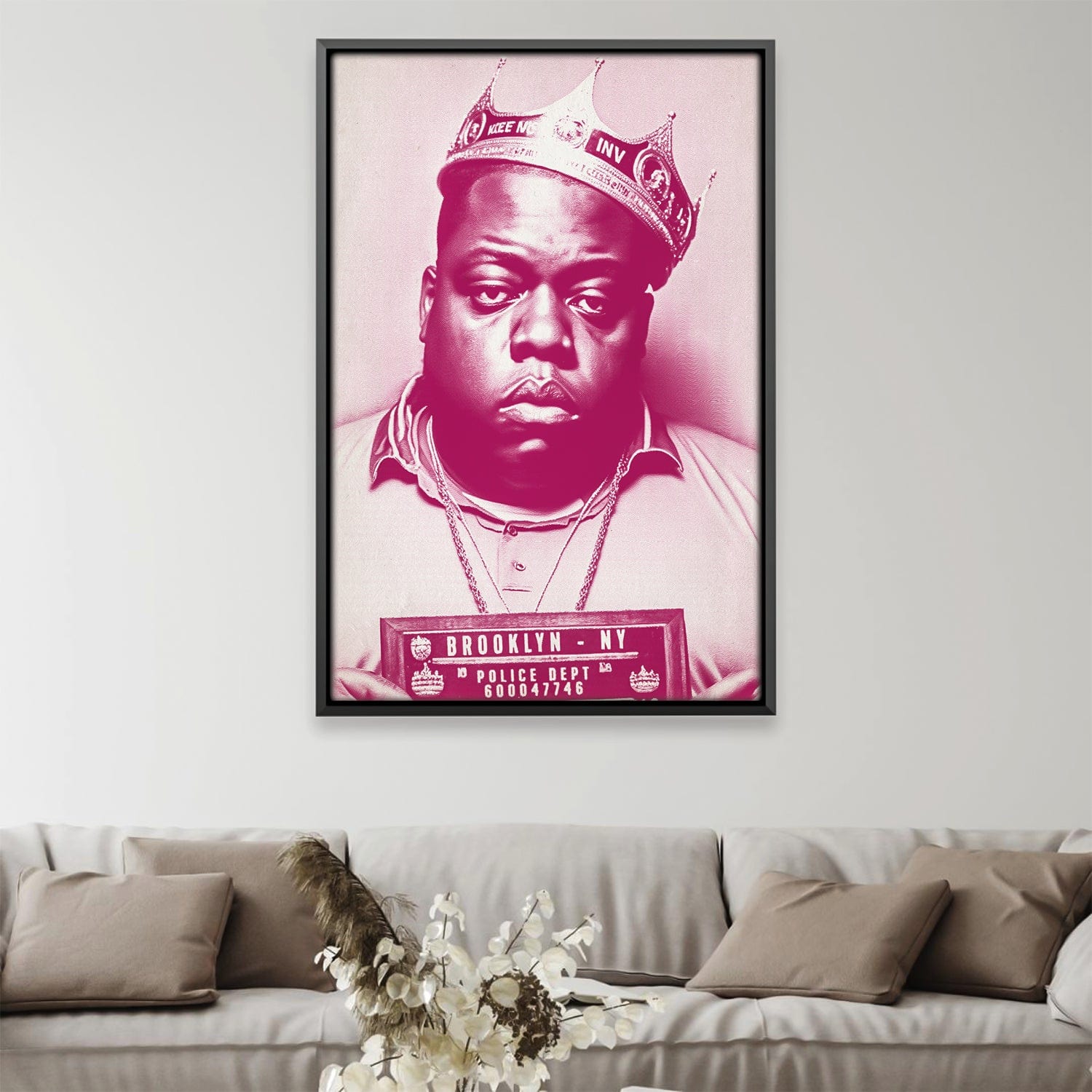 Biggie Mugshot Pink Canvas product thumbnail