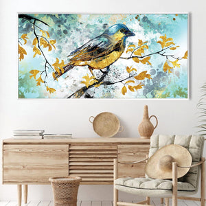 Bird Profile Canvas Art Clock Canvas