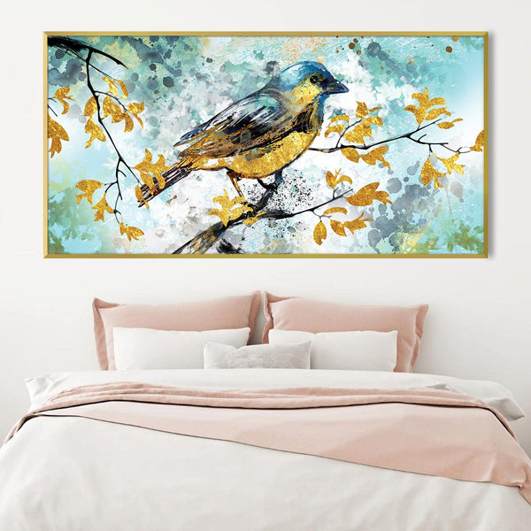 Bird Profile Canvas Art Clock Canvas