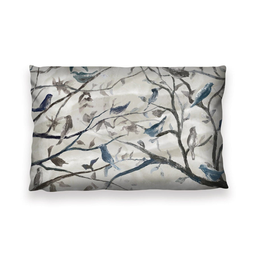 Birds And Branches Cushion Cushion 13 x 19in Clock Canvas