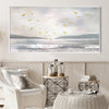 Birds by the Sea Canvas Art Clock Canvas