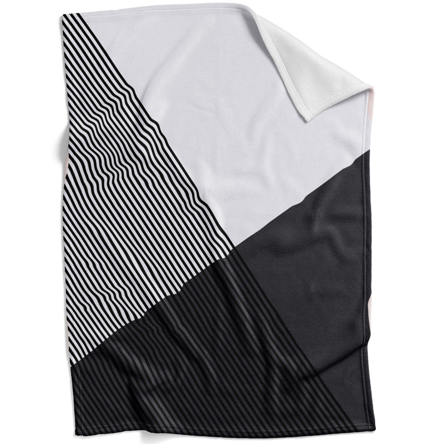 Black and White Triangles Blanket product thumbnail