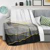 Black Hillside Blanket Blanket Clock Canvas