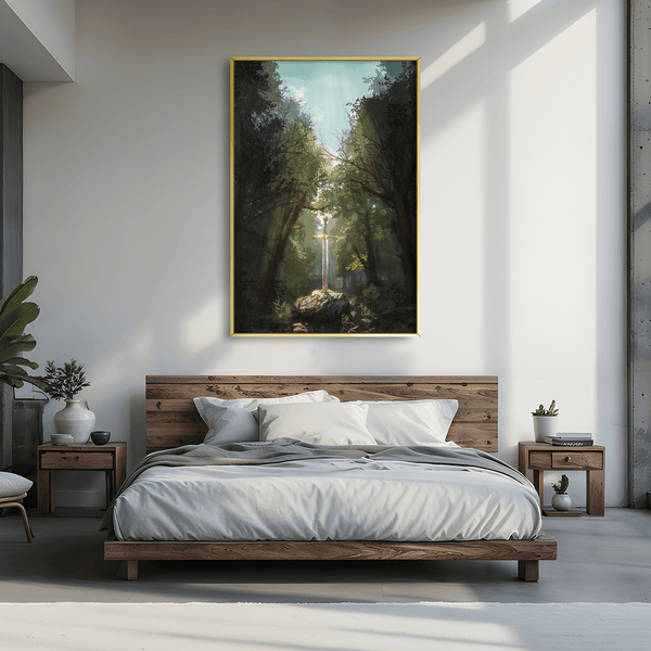 Blade of Dawnlight Canvas Art Clock Canvas