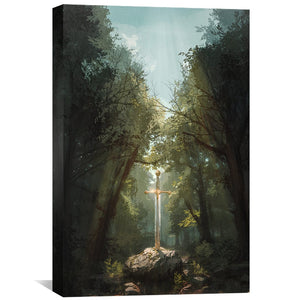 Blade of Dawnlight Canvas Art Clock Canvas