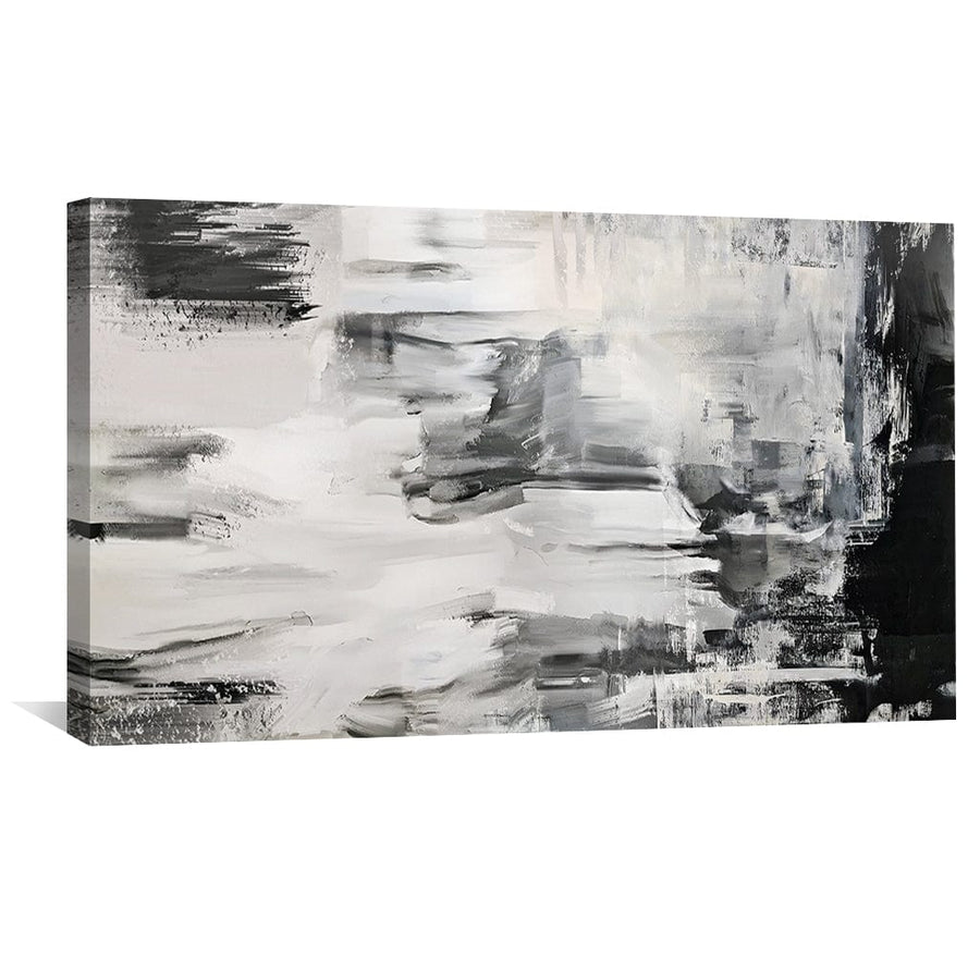 Blanc Layers Canvas Art Clock Canvas