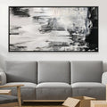 Blanc Layers Canvas Art Clock Canvas