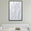 Blanc Leaf Canvas Art Clock Canvas