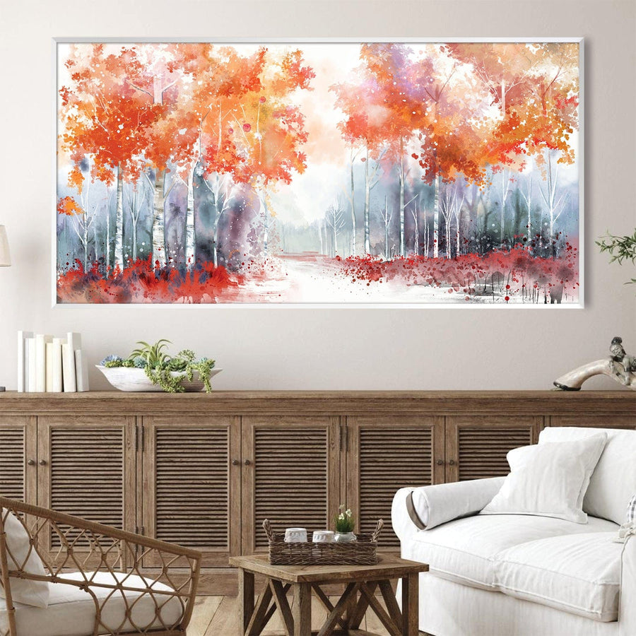 Blazewood trail Canvas Art Clock Canvas