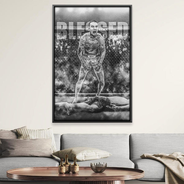 Blessed MMA Canvas Art Clock Canvas