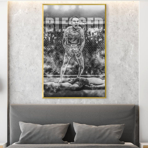 Blessed MMA Canvas Art Clock Canvas