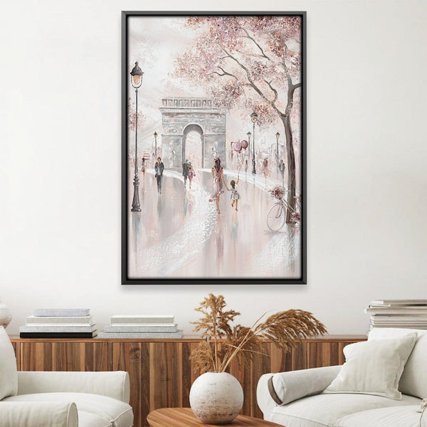 Blissful Paris Canvas Art 12 x 18in / Canvas Clock Canvas