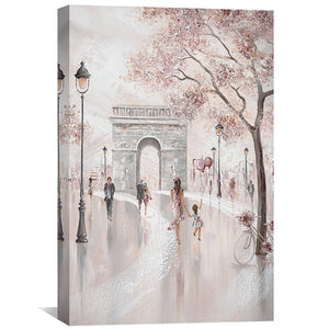 Blissful Paris Canvas Art Clock Canvas