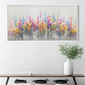 Bloom Burst Canvas Art Clock Canvas