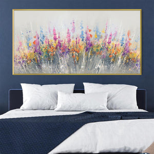 Bloom Burst Canvas Art Clock Canvas