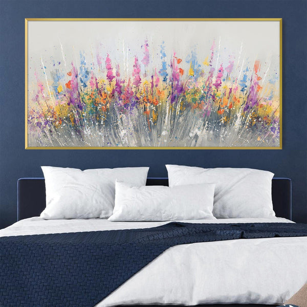Bloom Burst Canvas Art Clock Canvas