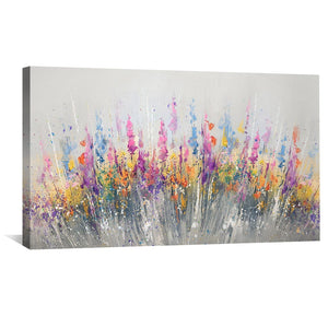 Bloom Burst Canvas Art Clock Canvas