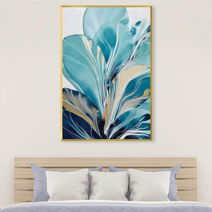 Bloom Splash Canvas Art Clock Canvas